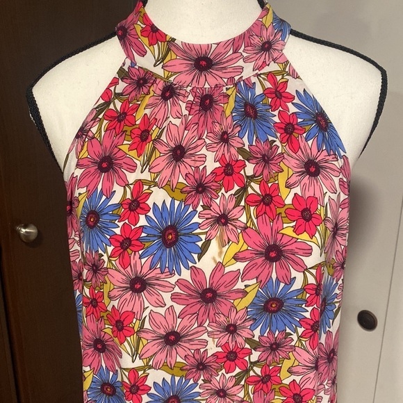 Floral High-Neck Maxi Dress - Picture 5 of 9